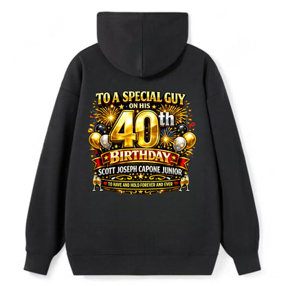 Special 40th Birthday - Classic Pullover Hoodie - Black
