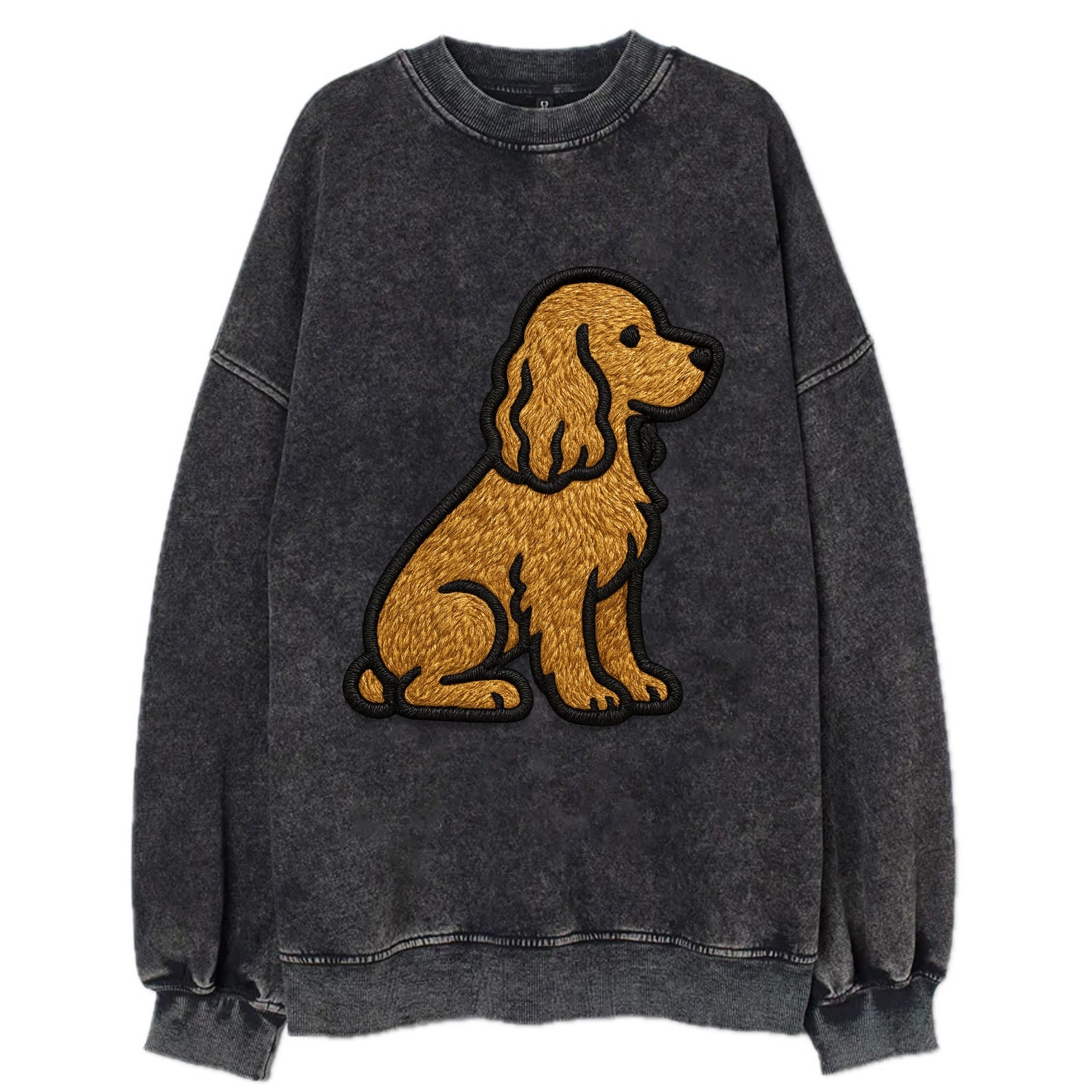 Cocker Spaniel - Contemporary spaniel de - Vintage Sweatshirt - Black