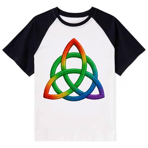 Triquetra  - Contrast Raglan T-shirt