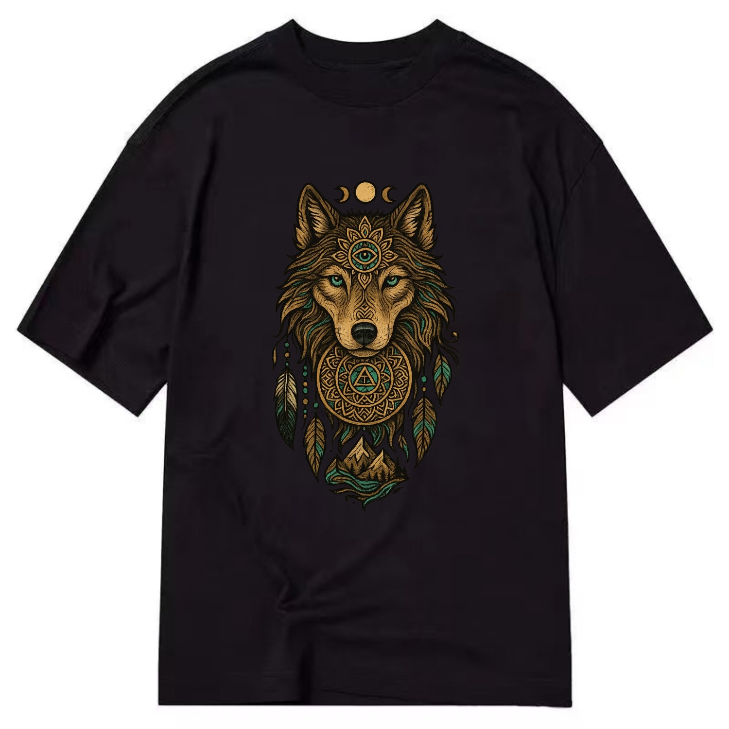 Tattoo Wolf Flash  - Classic T-shirt - Black