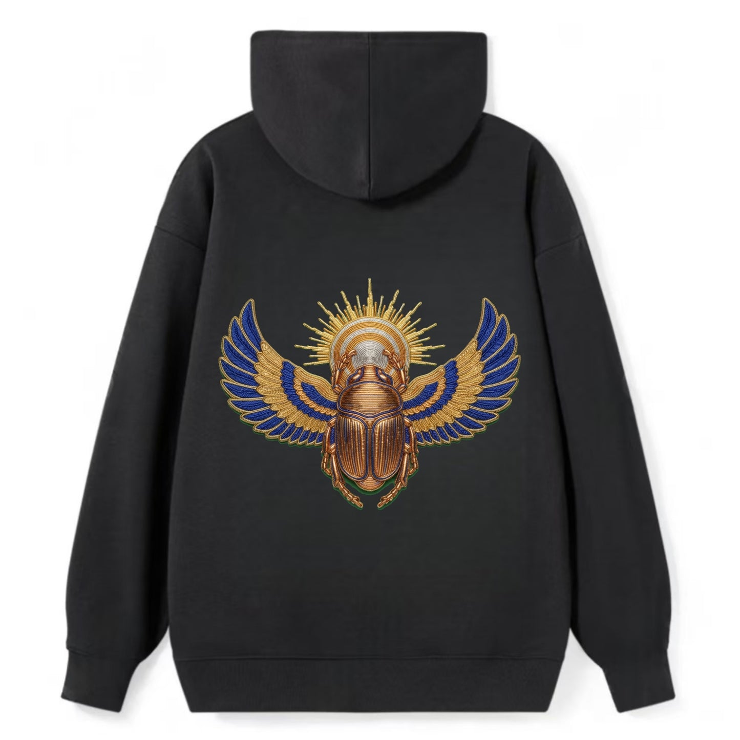 Winged Scarab - Classic Pullover Hoodie - Black