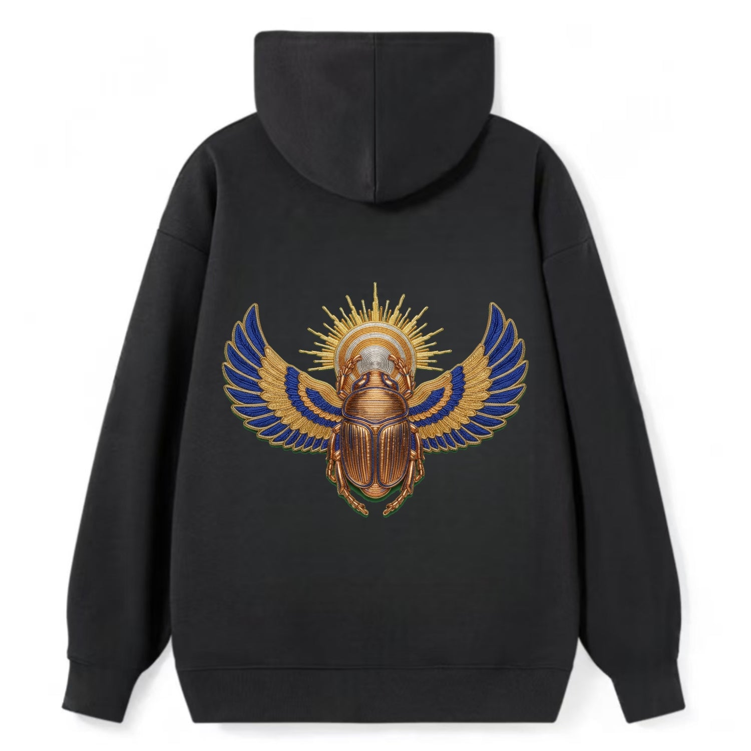 Winged Scarab - Classic Pullover Hoodie - Black