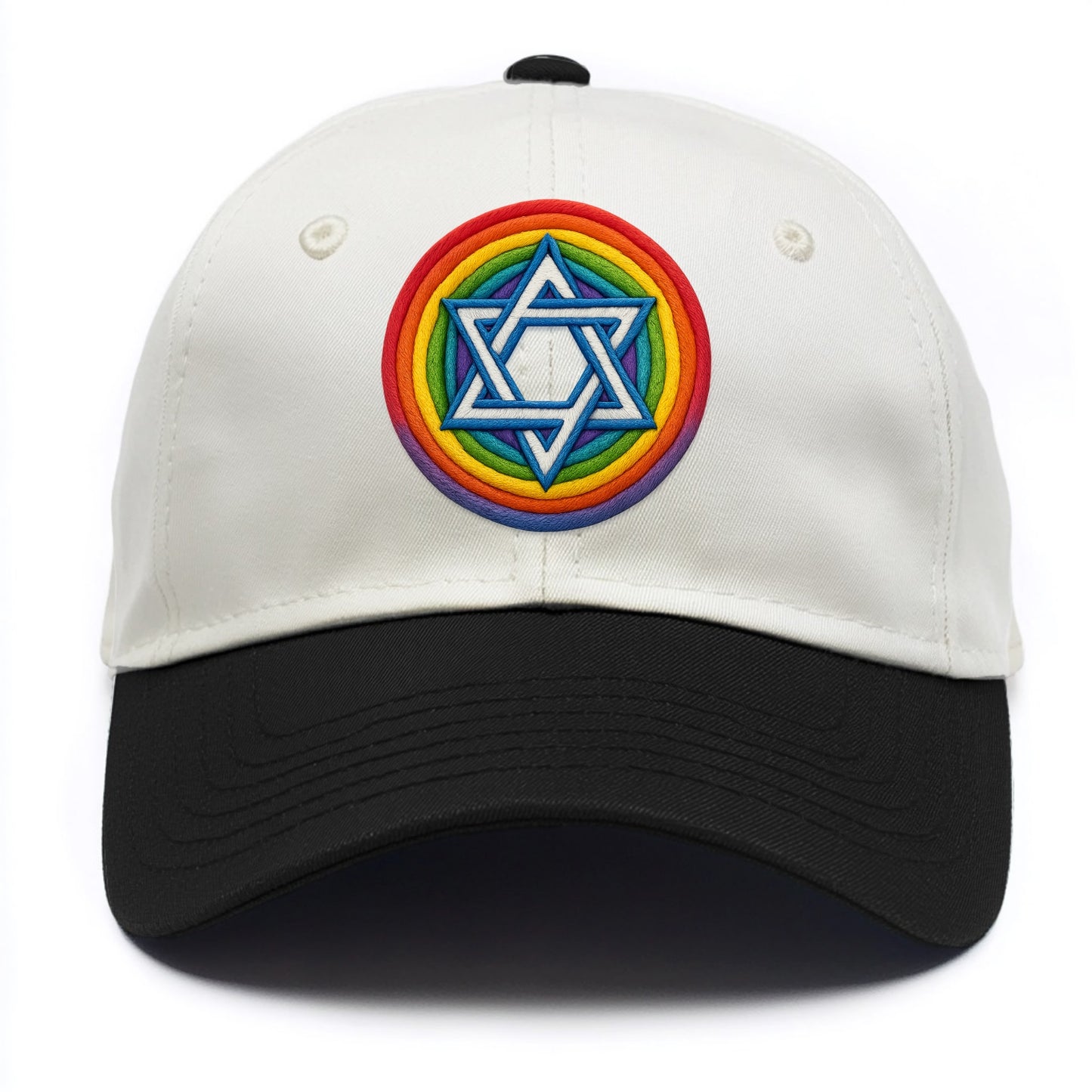 Star of David  - Two Tone Cap - Black