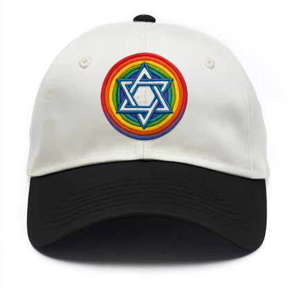 Star of David  - Two Tone Cap - Black