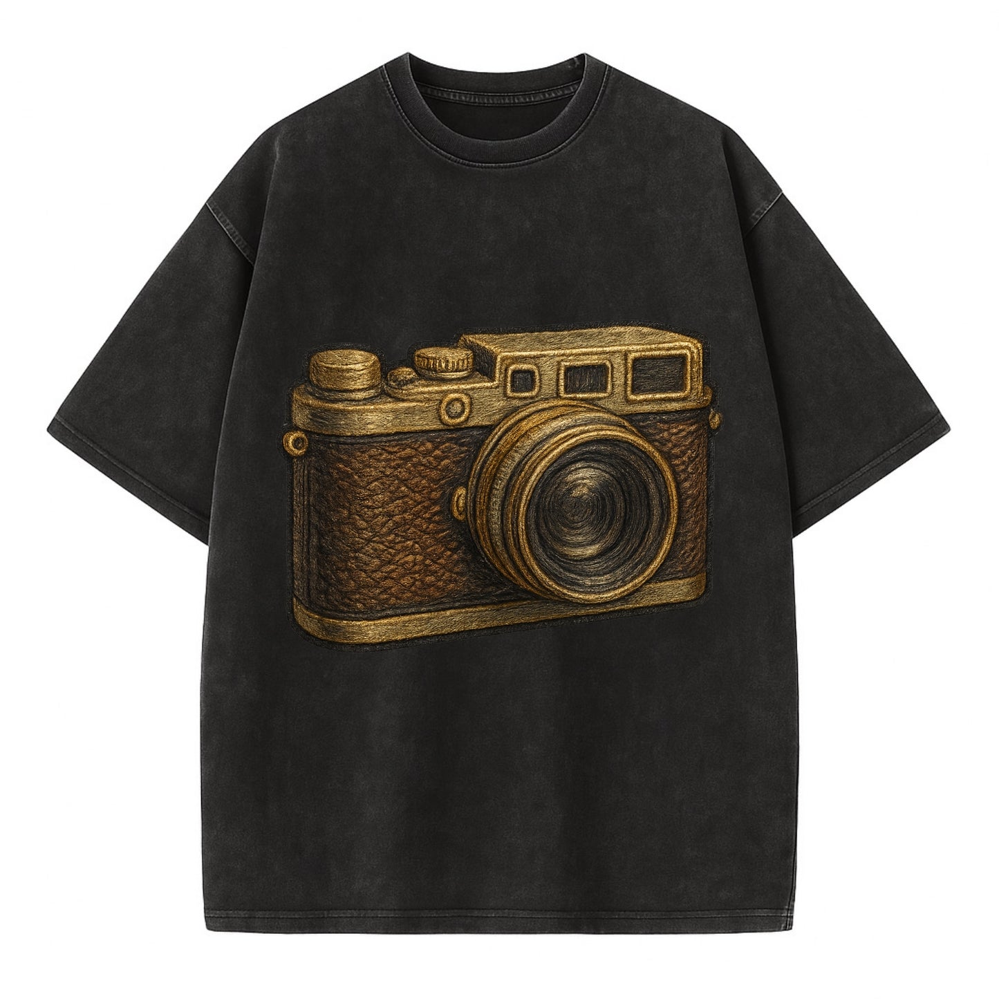 Film Camera  - Vintage T-shirt - Black