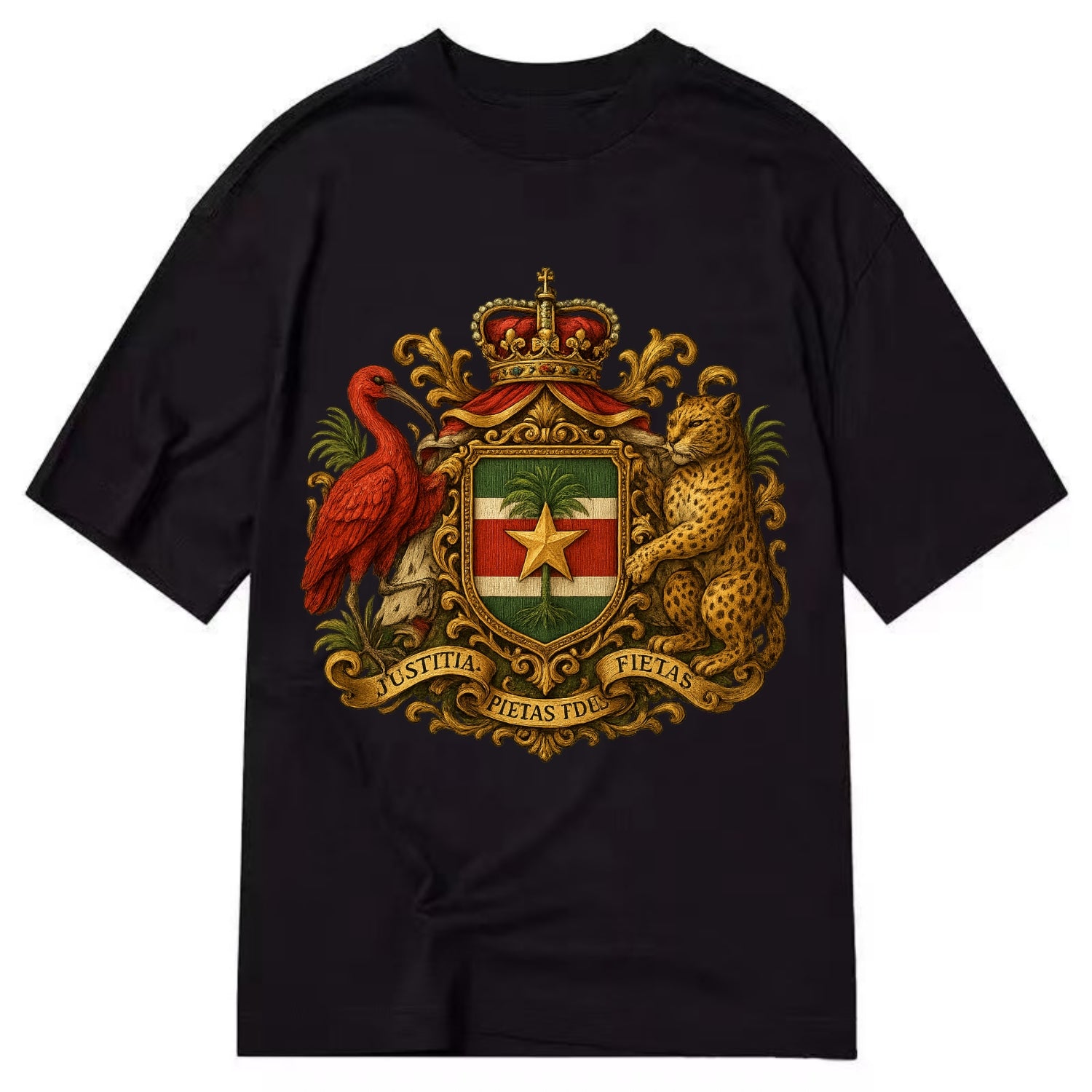 Suriname Star Emblem  - Classic T-shirt - Black