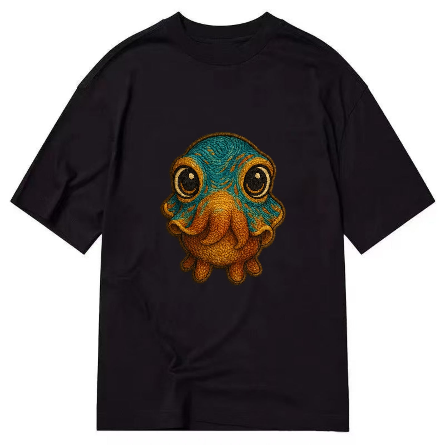Baby Cuttlefish - color-changing skin, W-shaped pupil, front-facing, hypnotic cute - Classic T-shirt - Black