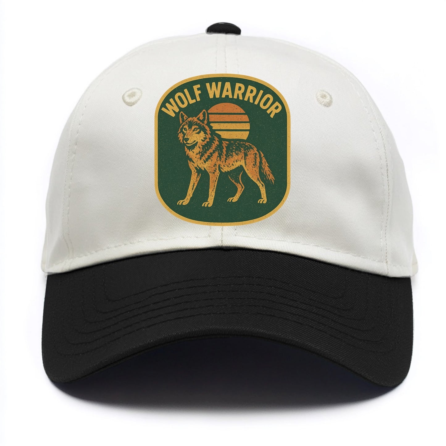 Wolf Warrior  - Two Tone Cap - Black