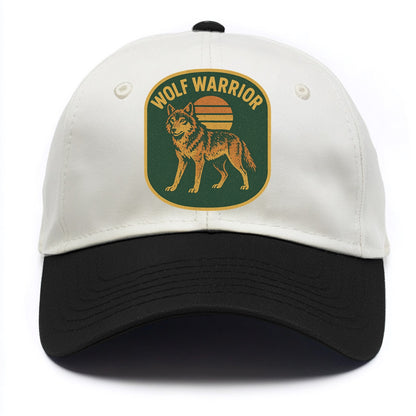 Wolf Warrior  - Two Tone Cap - Black