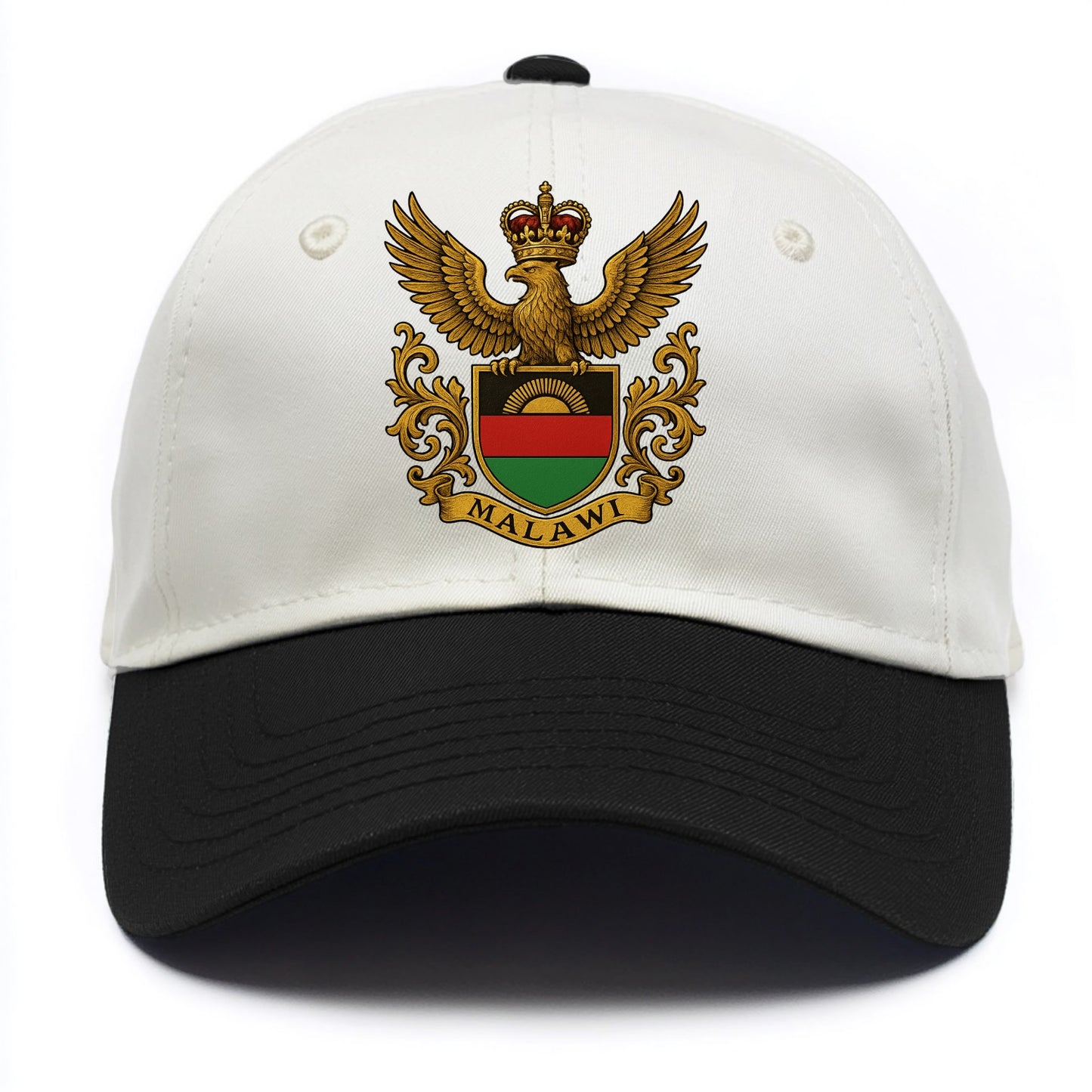 Malawi Royal Logo  - Two Tone Cap - Black