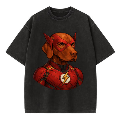 Vizsla Speed Hero  - Vintage T-shirt - Black