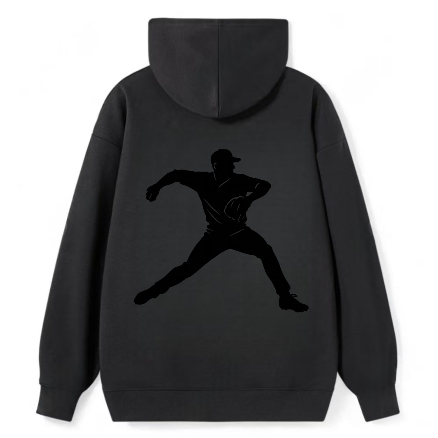 Baseball pitcher wind-up motion - Classic Pullover Hoodie - Black