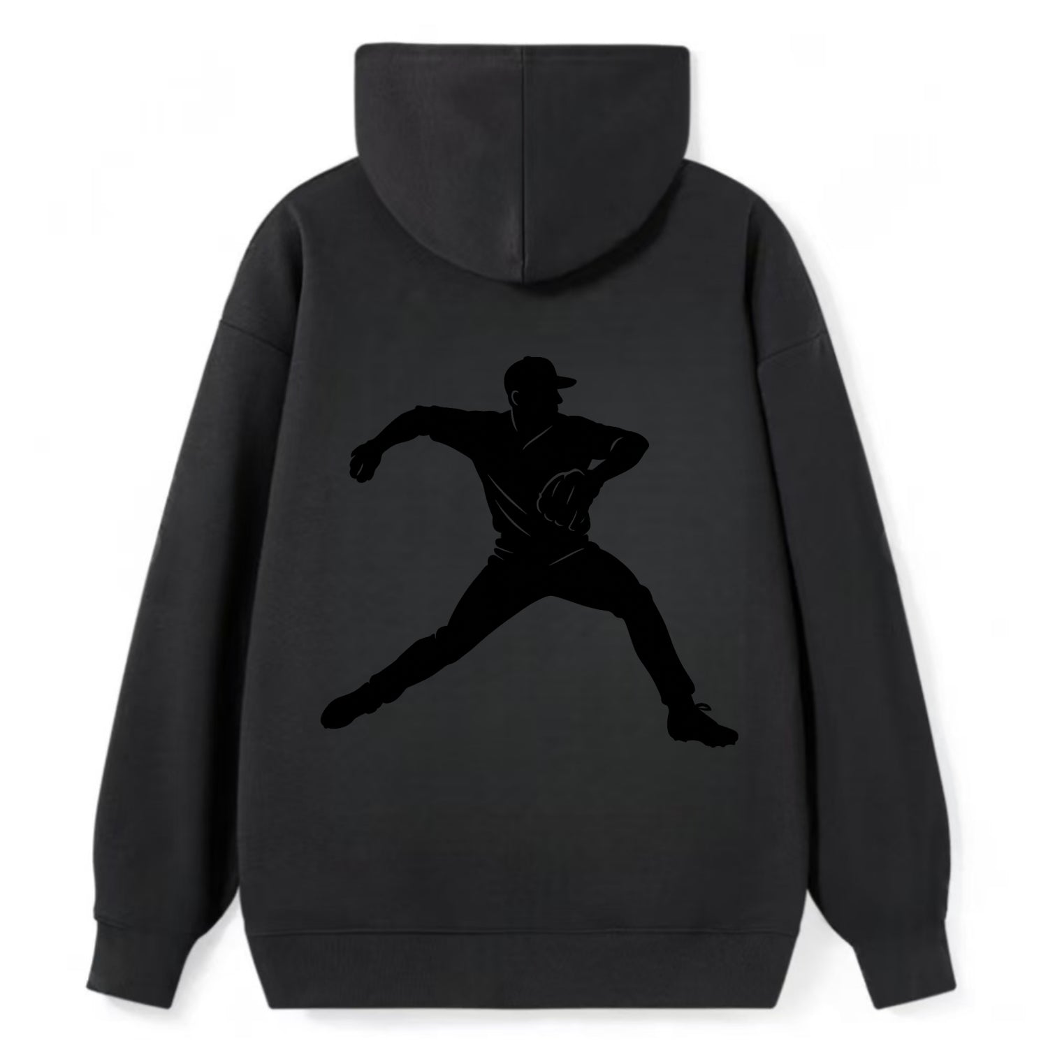 Baseball pitcher wind-up motion - Classic Pullover Hoodie - Black
