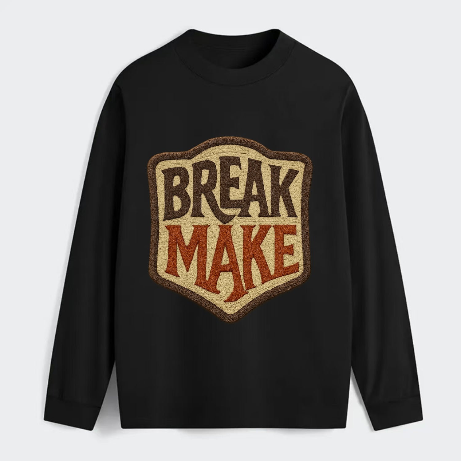 BREAK;MAKE THE RULES Rebel Red Snapback - Classic Long Sleeve Shirt - Black
