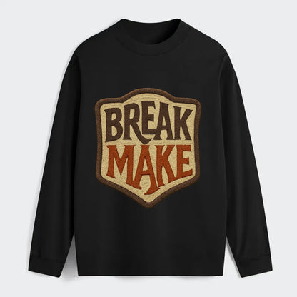 BREAK;MAKE THE RULES Rebel Red Snapback - Classic Long Sleeve Shirt - Black