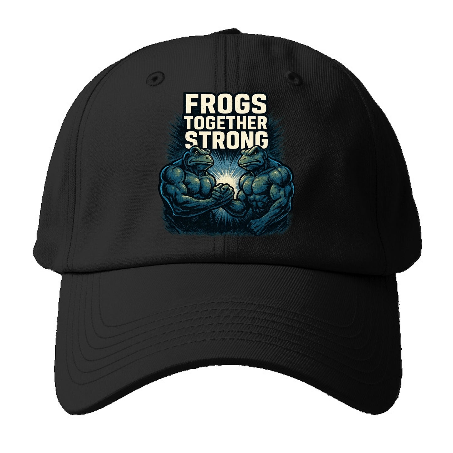 Frogs Together Strong 4 - Baseball Cap - Black