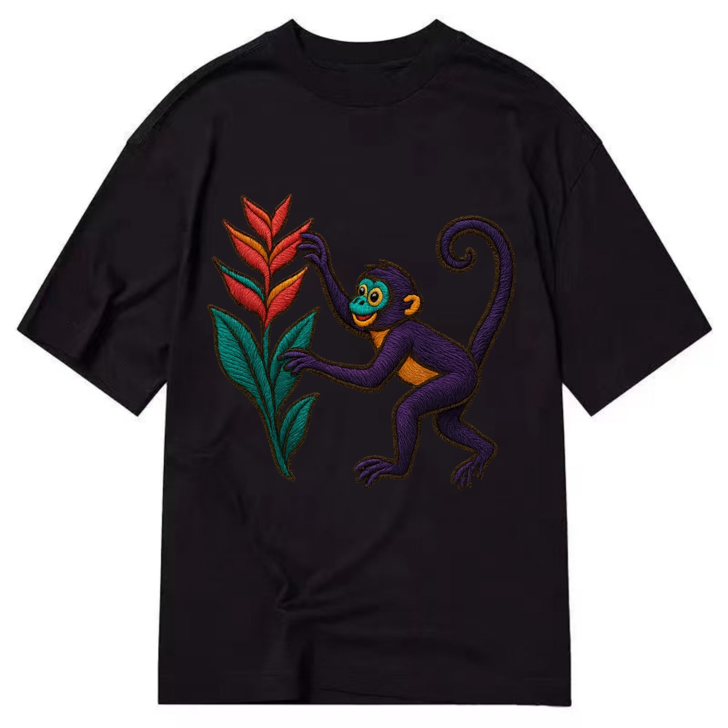 Spider Monkey - Classic T-shirt - Black