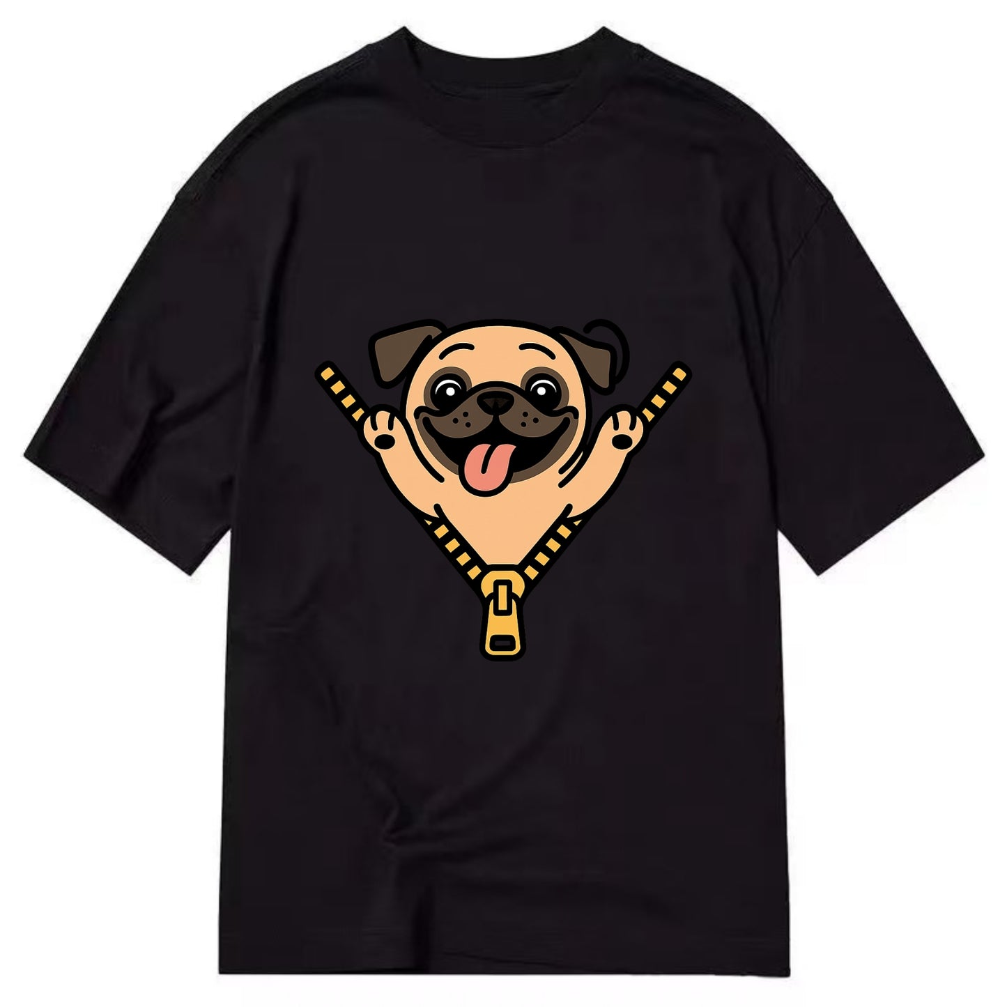 Pug - Classic T-shirt - Black