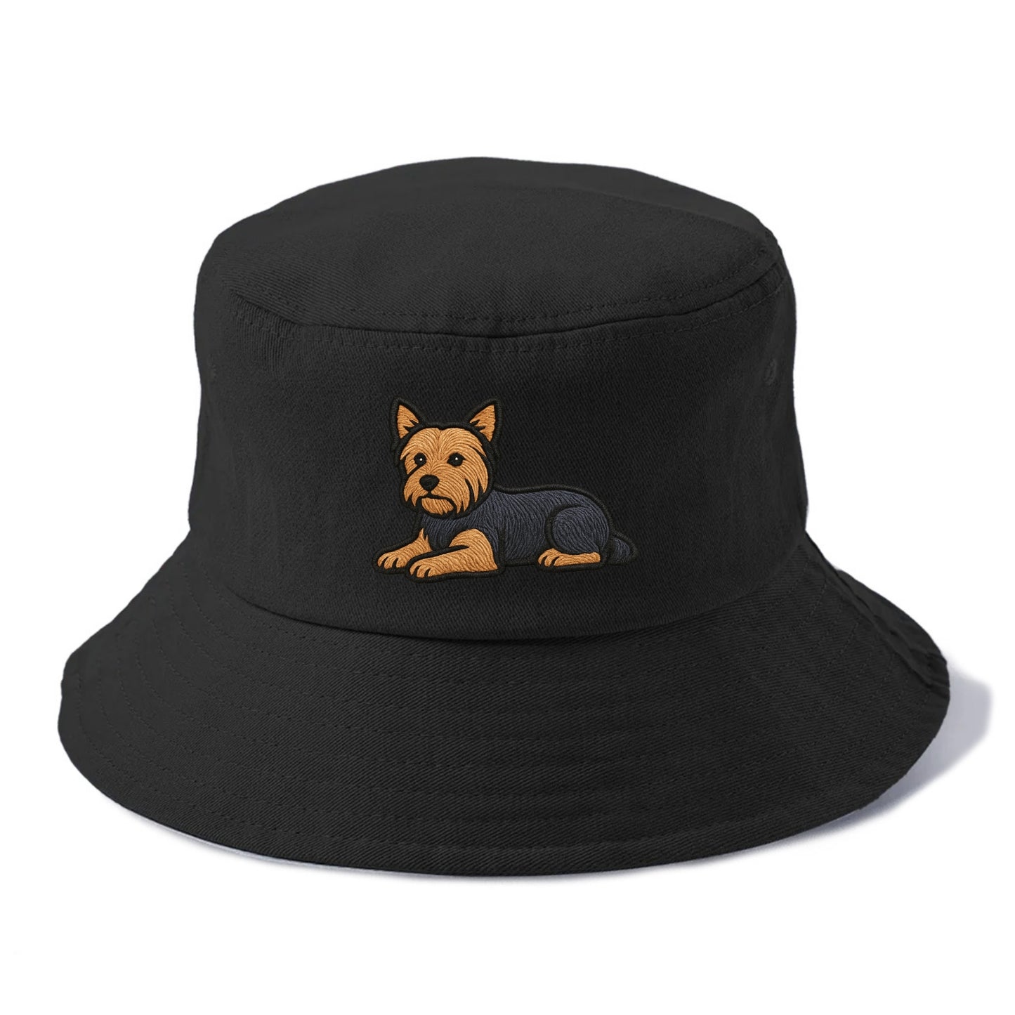 Yorkshire Terrier - Blue and tan relaxed Bucket Hat - Black