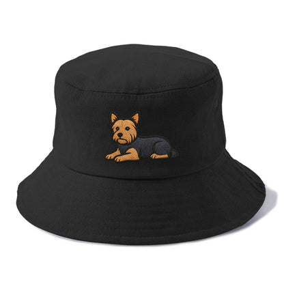 Yorkshire Terrier - Blue and tan relaxed Bucket Hat - Black
