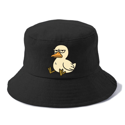 The Duck Judging Silently - Bucket Hat - Black