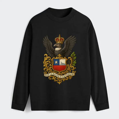 Chile Andean Condor Emblem - Classic Long Sleeve Shirt - Black