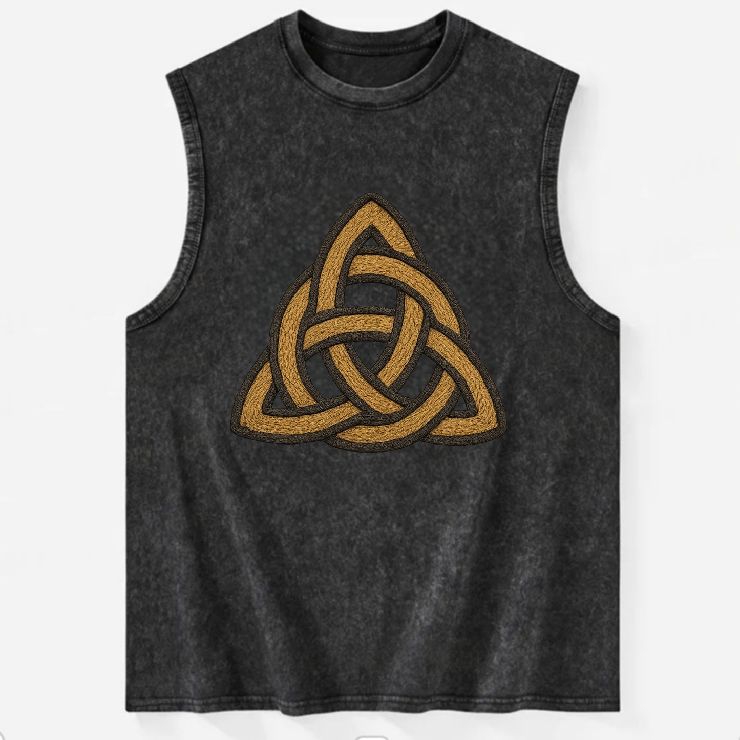 Trinity Knot  - Vintage Washed Tank - Black