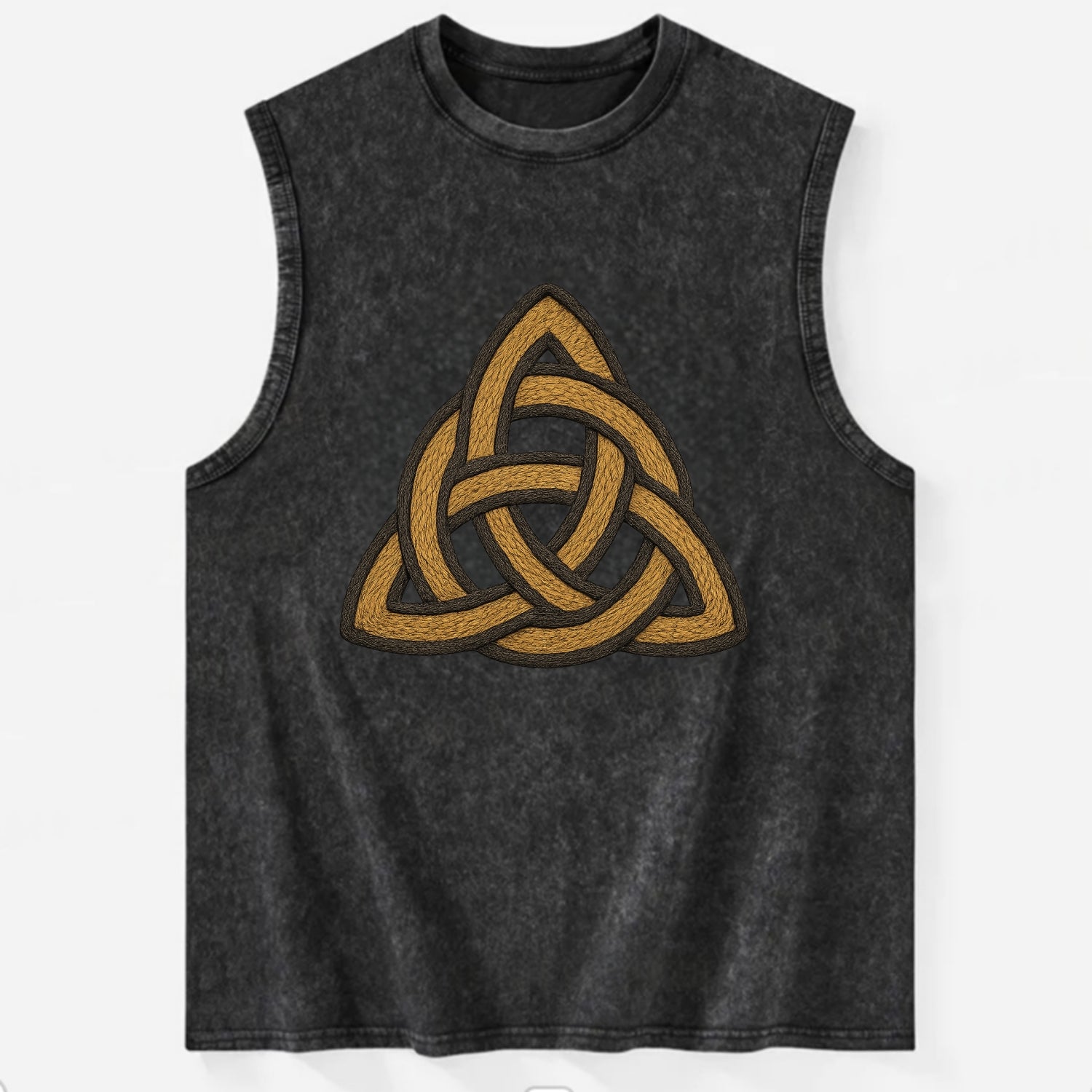 Trinity Knot  - Vintage Washed Tank - Black