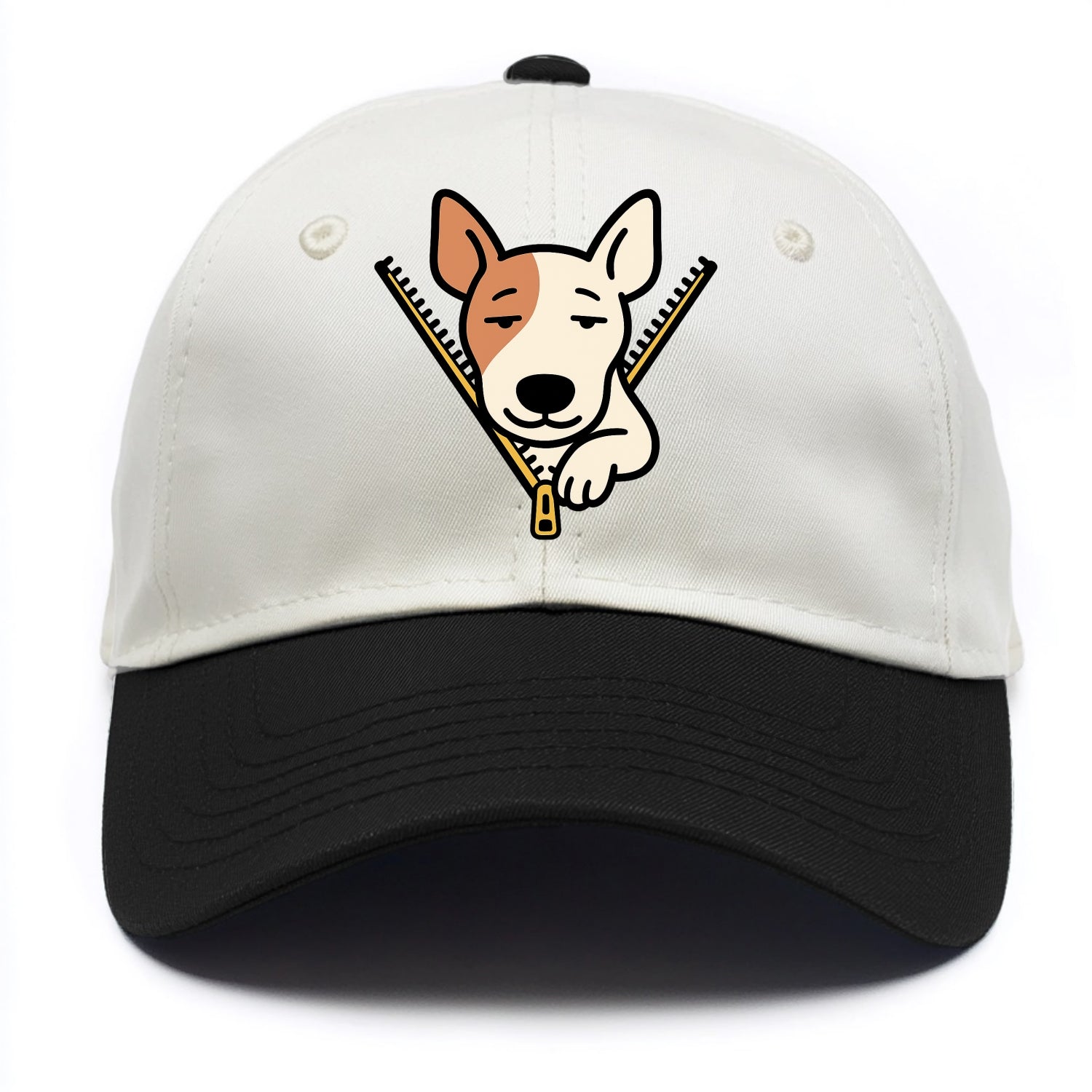 Bull Terrier - Two Tone Cap - Black