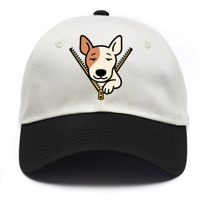 Bull Terrier - Two Tone Cap - Black