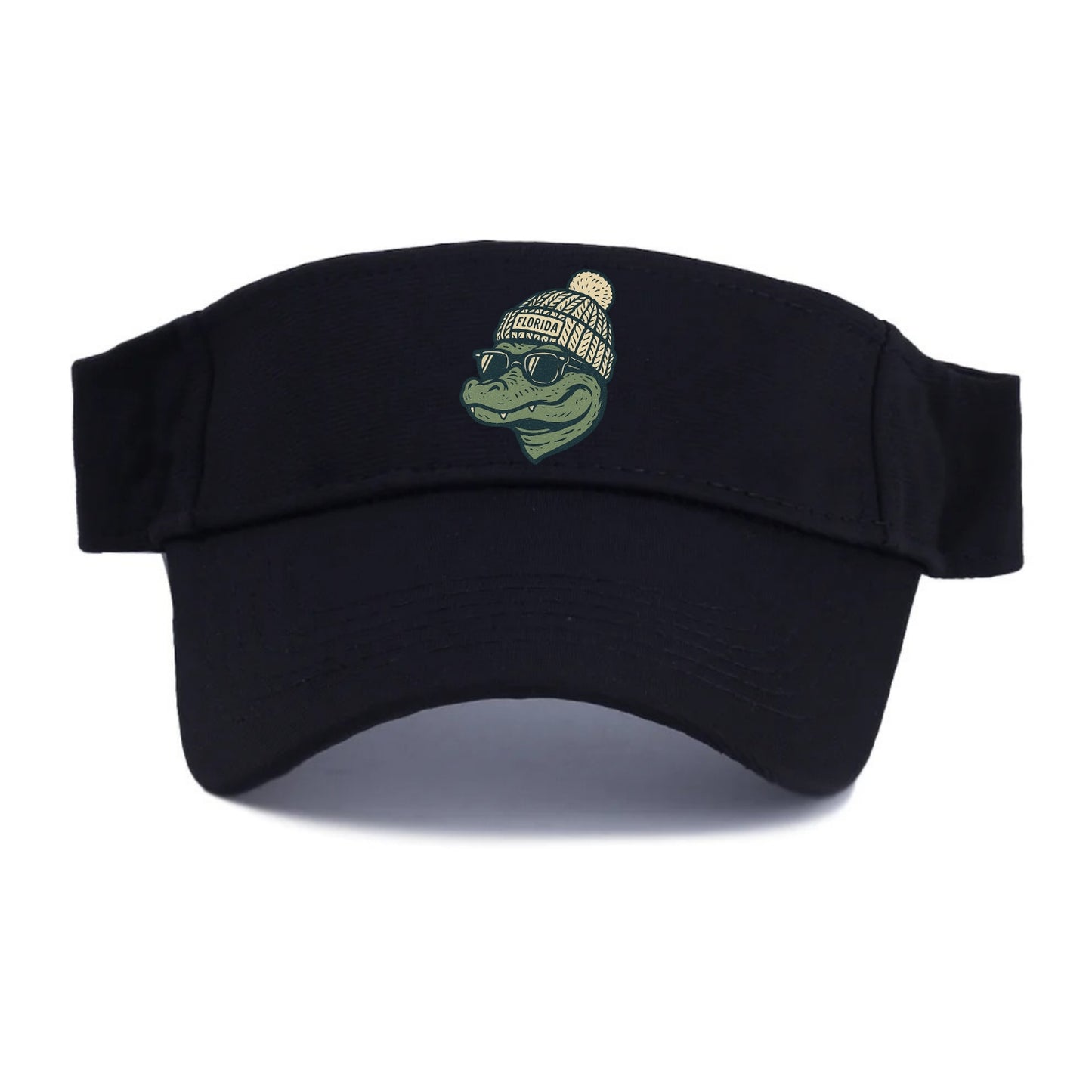 Gainesville Gator wearing Florida beanie - Visor - Black