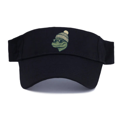 Gainesville Gator wearing Florida beanie - Visor - Black