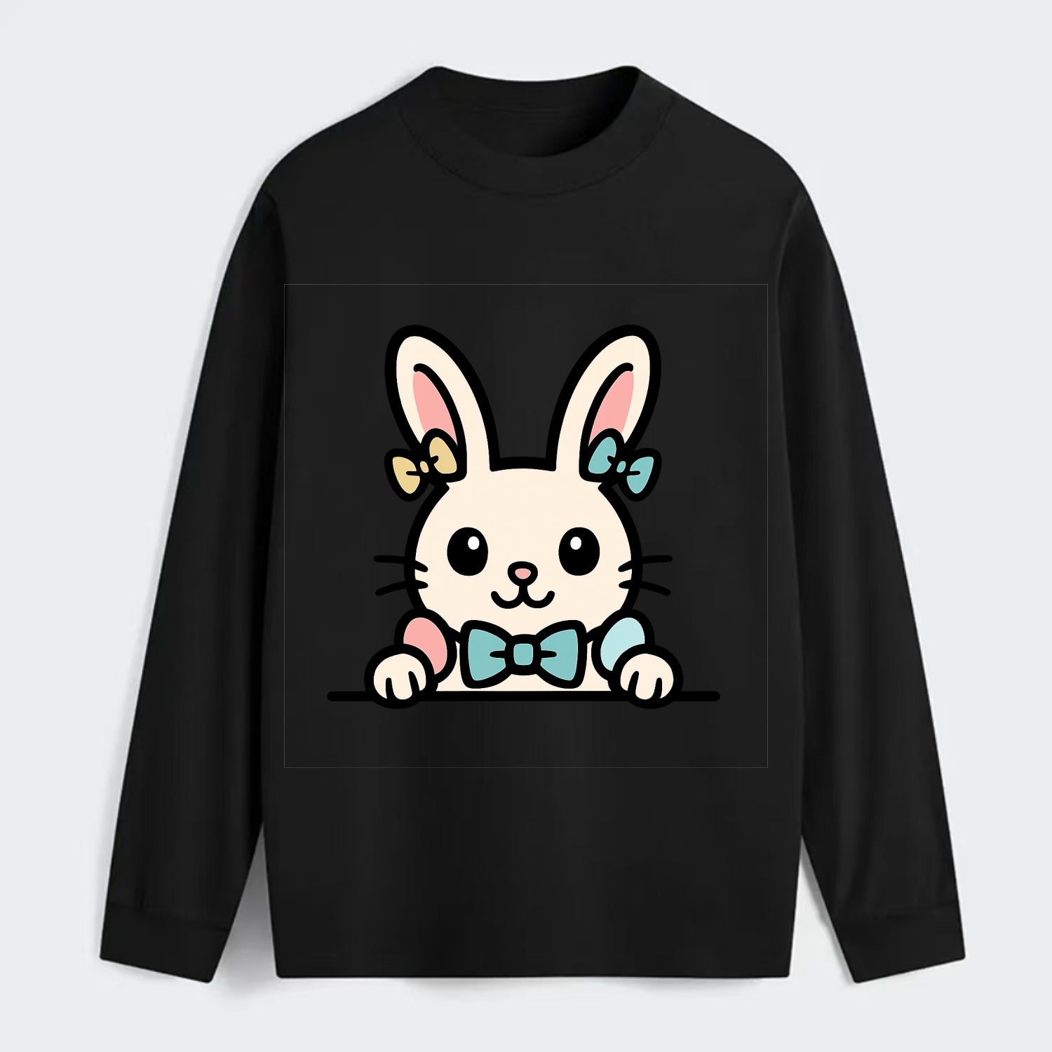 Easter Bunny  - Classic Long Sleeve Shirt - Black