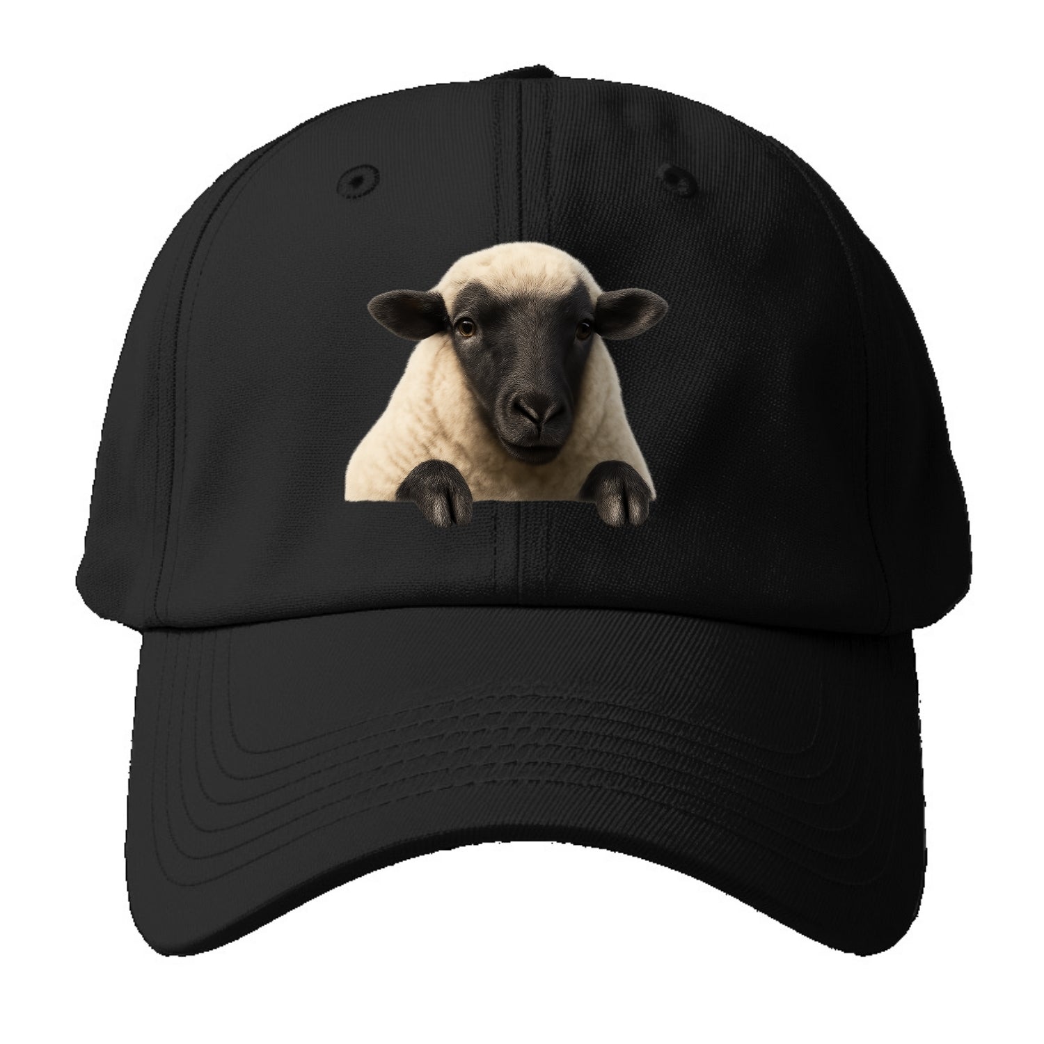 Sheep  - Baseball Cap For Big Heads - Black