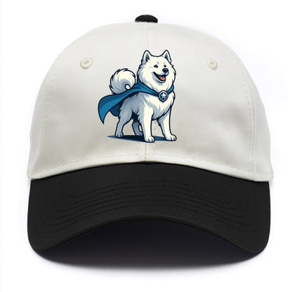 Samoyed Winter Hero  - Two Tone Cap - Black