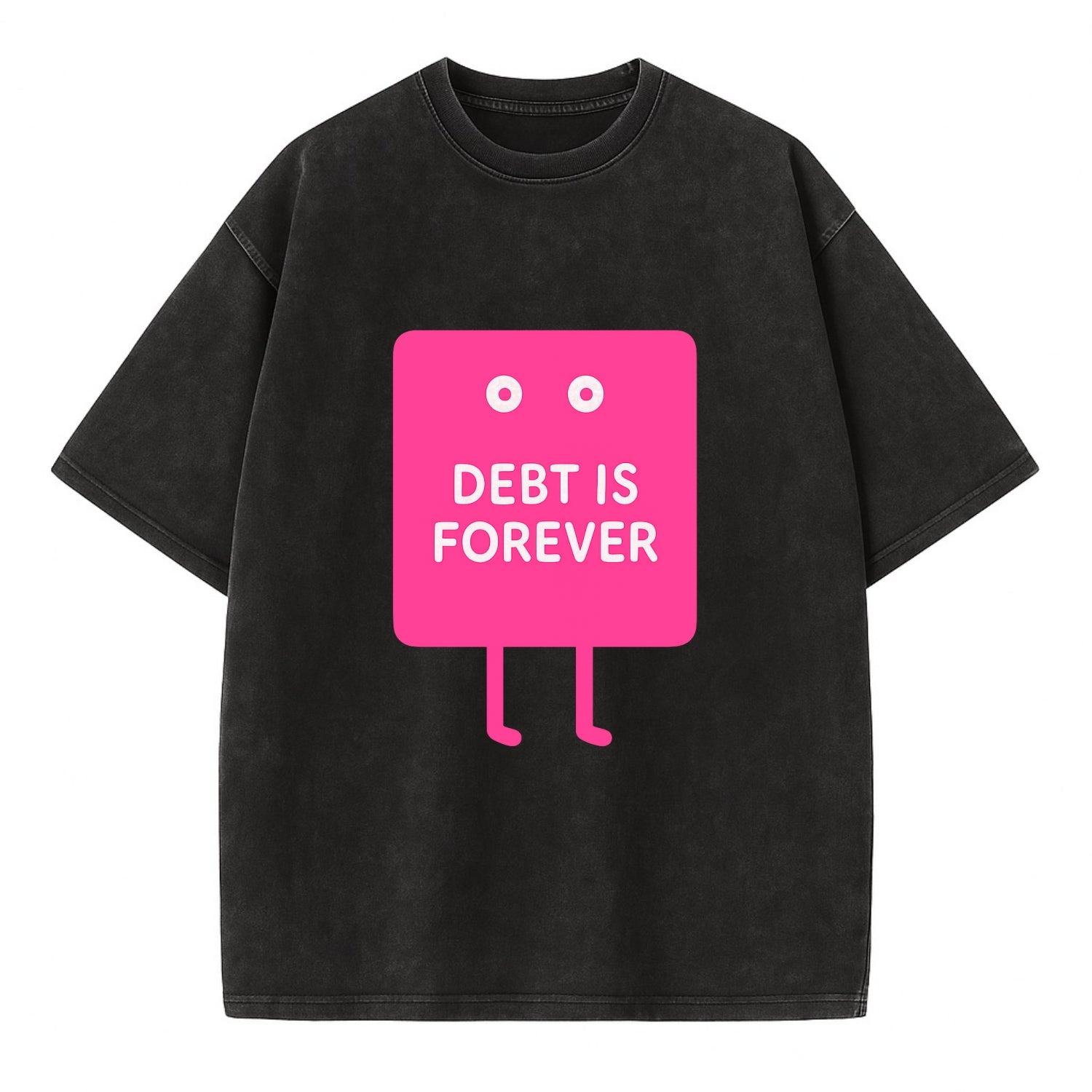 DEBT IS FOREVER | Immortal credit card - Vintage T-shirt - Black