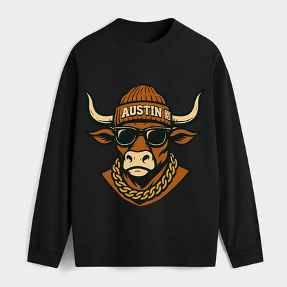 Austin Longhorn - Classic Long Sleeve Shirt - Black