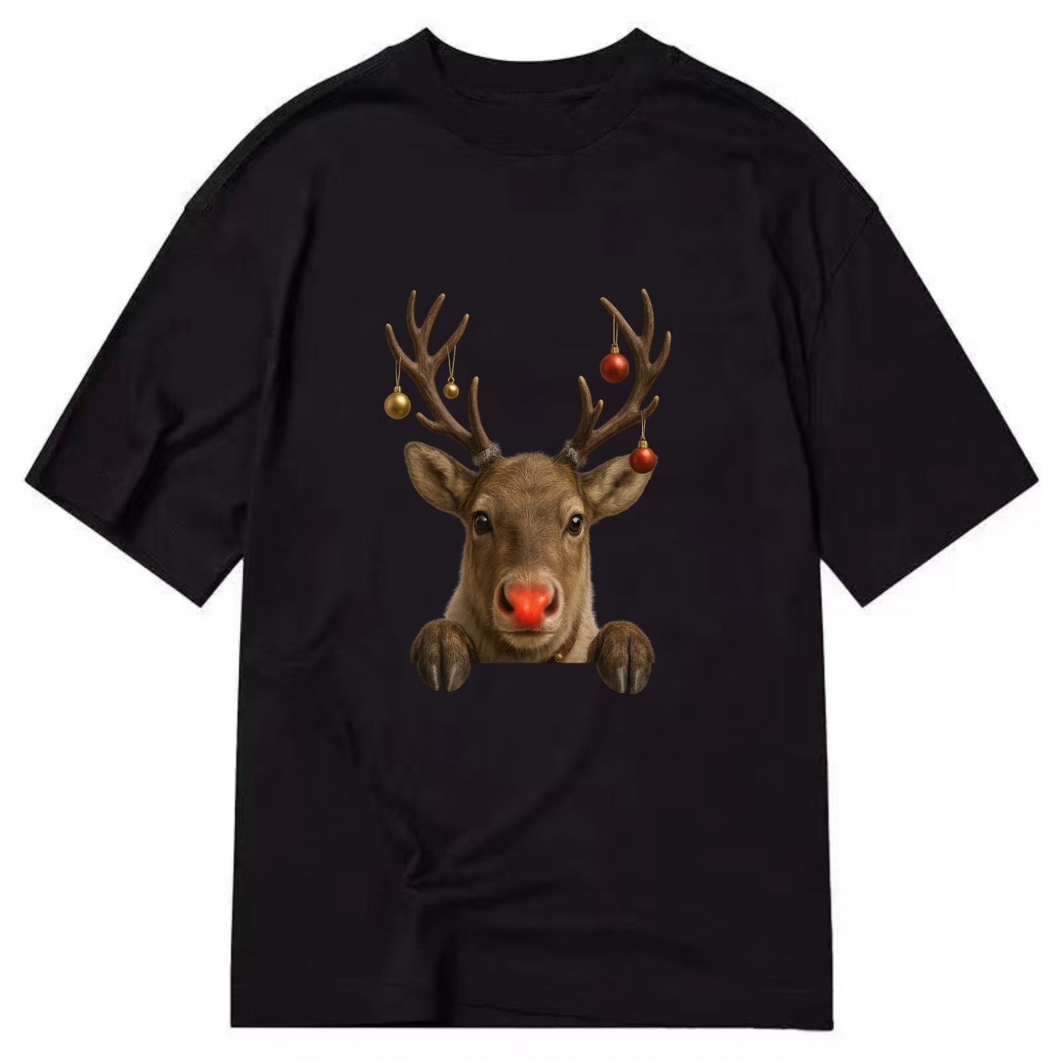 Christmas Reindeer  - Classic T-shirt - Black