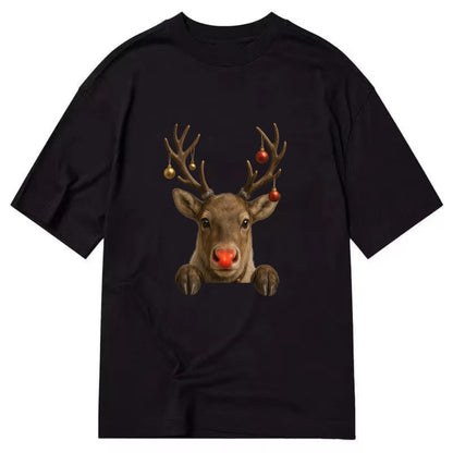Christmas Reindeer  - Classic T-shirt - Black