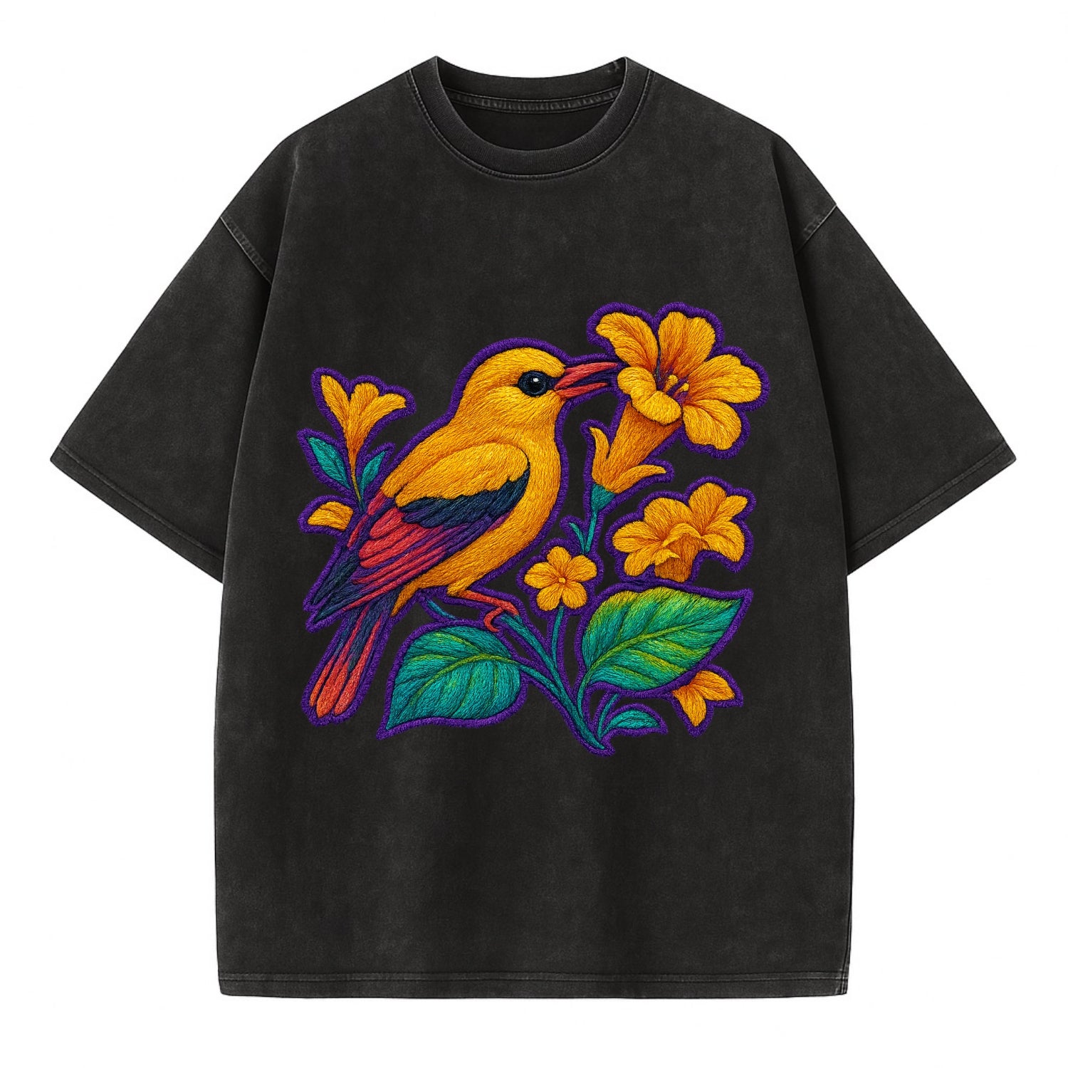 Golden Oriole - Vintage T-shirt - Black