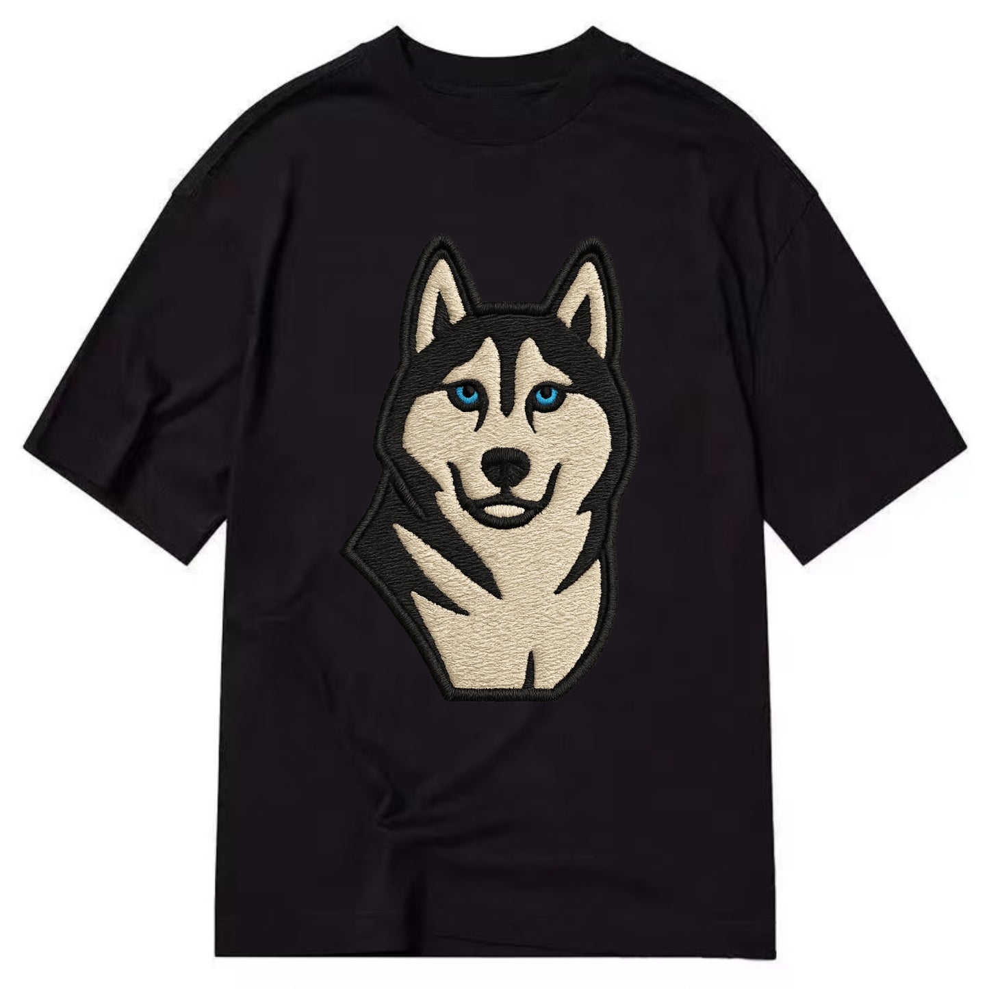 Husky - Blue eyes close-up portrait - Cl Classic T-shirt - Black