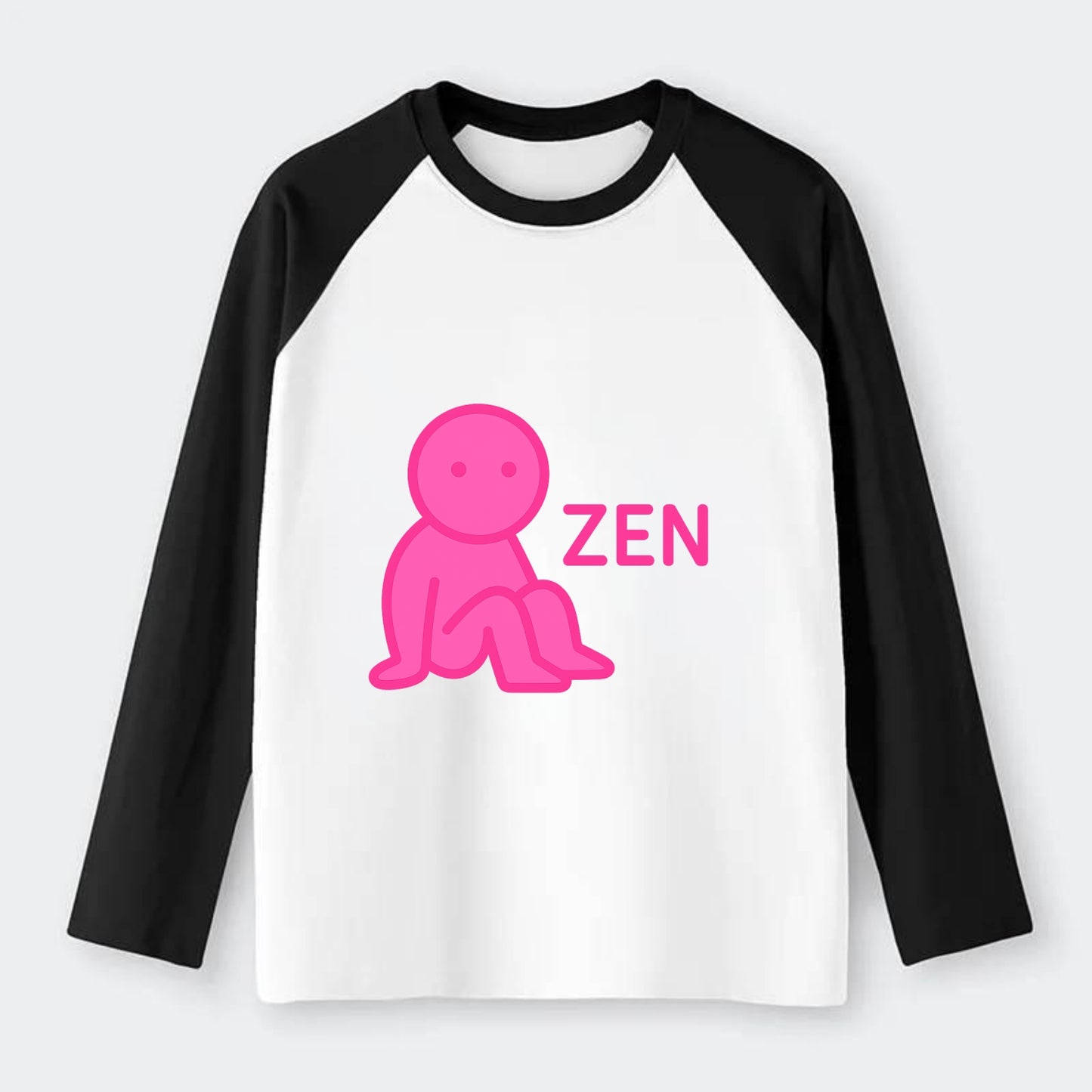 TRENDS ARE CIRCULAR | Dizzy fashion wheel - Raglan Long Sleeve T-Shirt - Black