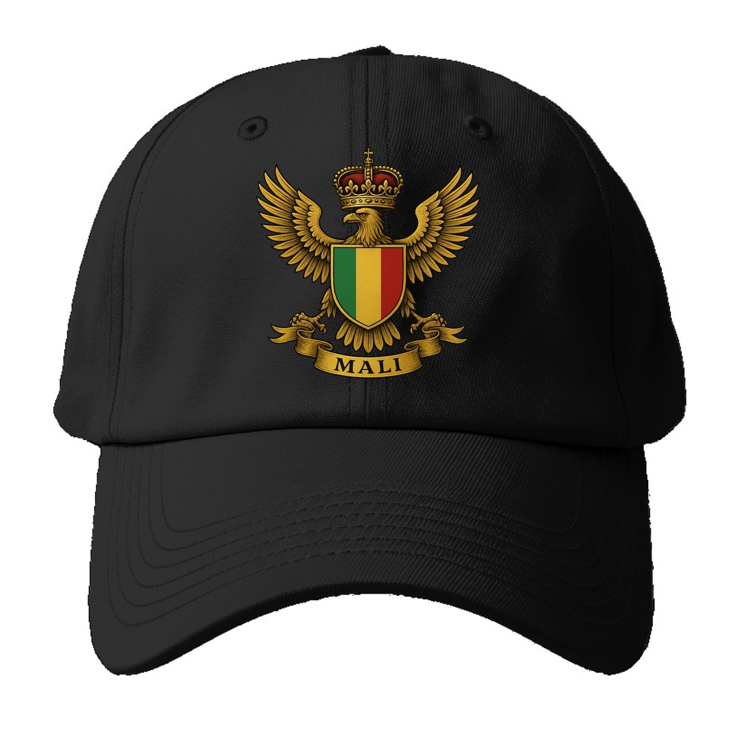 Mali Royal Logo  - Baseball Cap For Big Heads - Black