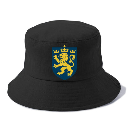 Sweden Three Crowns Emblem  - Bucket Hat - Black