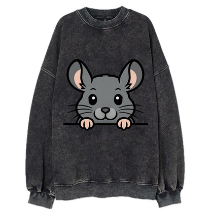 Chinchilla  - Vintage Sweatshirt - Black