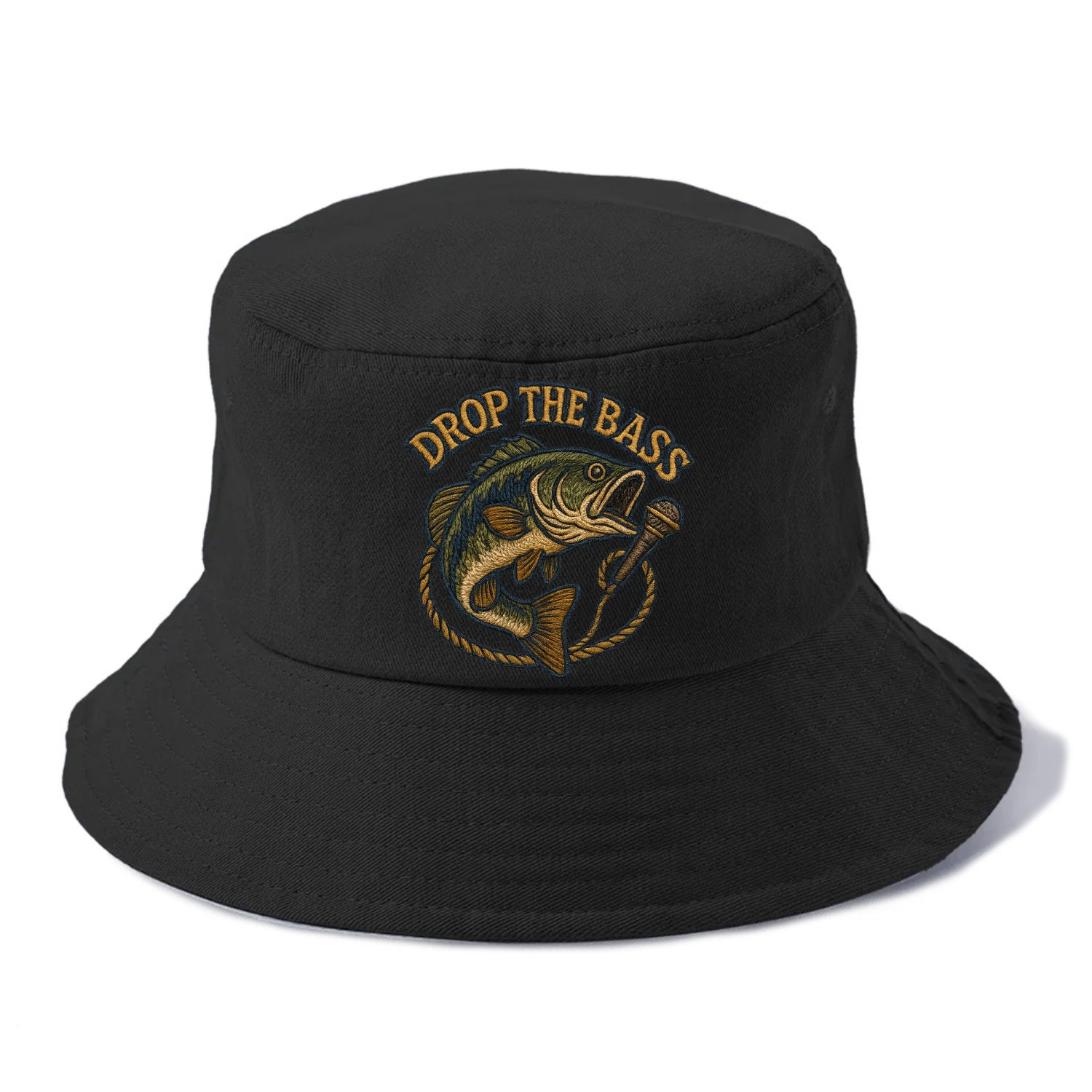 Drop The Bass  - Bucket Hat - Black