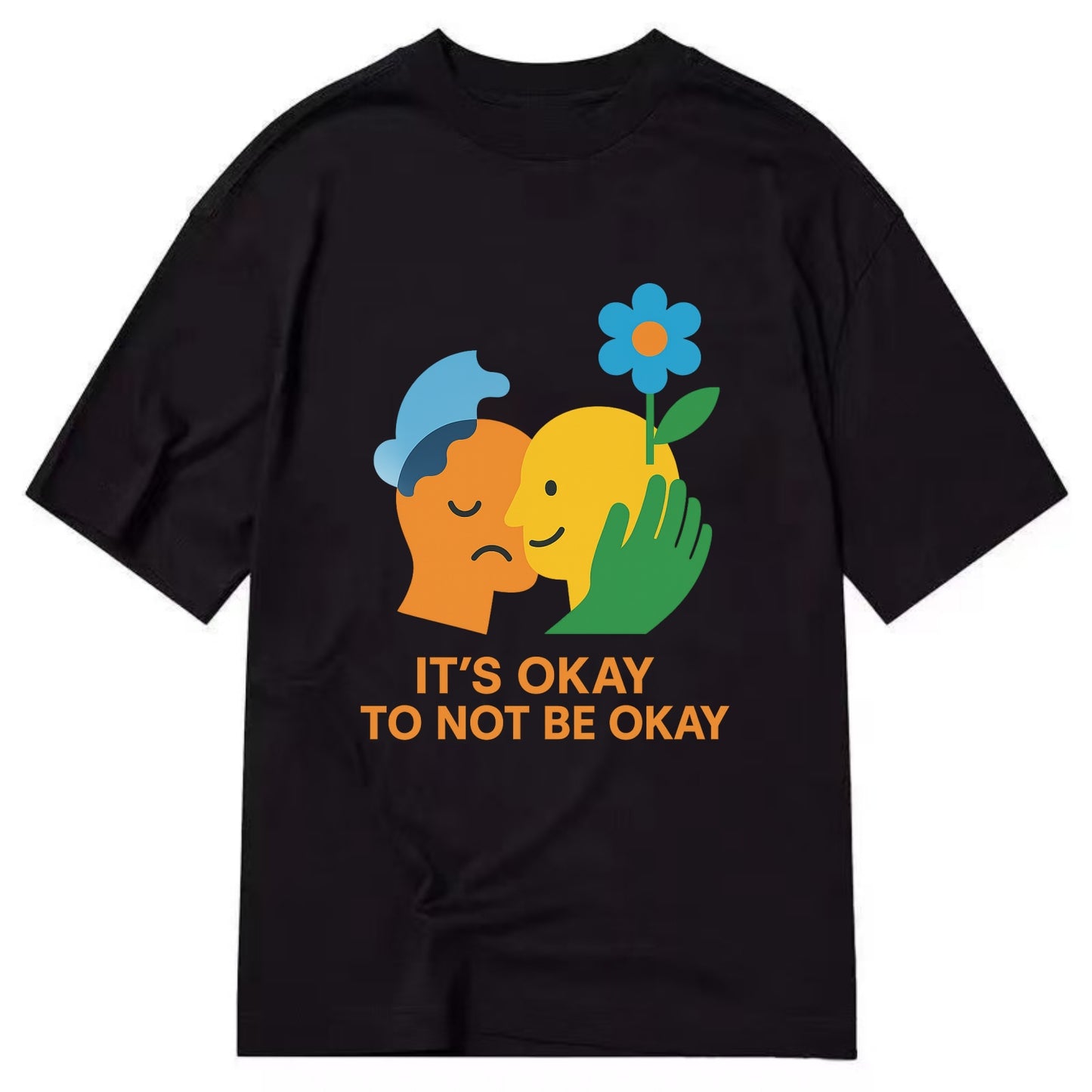 Mental health stigma fading as support grows - "It's Okay to Not Be Okay" - - Classic T-shirt - Black