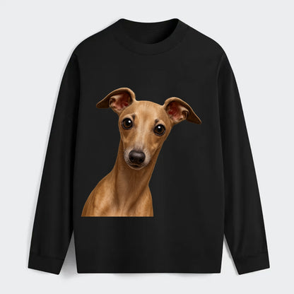 Italian Greyhound  - Classic Long Sleeve Shirt - Black