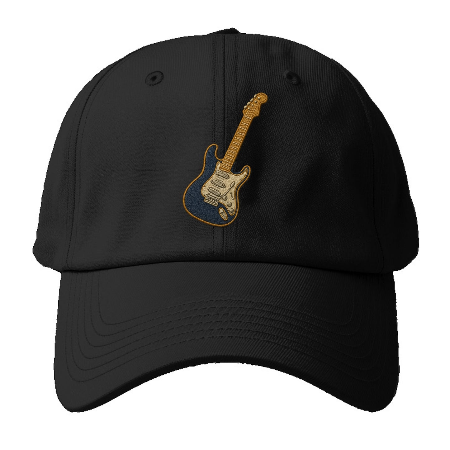 Electric Guitar  - Baseball Cap - Black