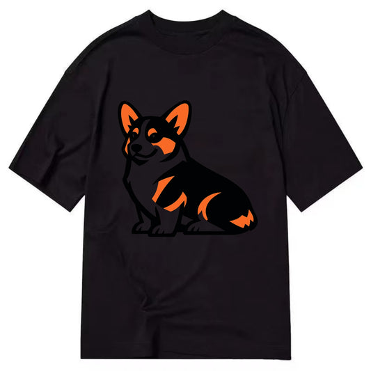 Tricolor Corgi Charm - Classic T-shirt - Black